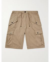 Dries Van Noten - Straight-leg Cotton-gabardine Drawstring Cargo Shorts - Lyst