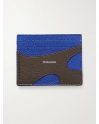 Ferragamo - Portacarte cut-out in pelle pieno fiore con logo - Lyst