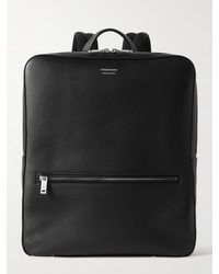 Ferragamo - Webbing-trimmed Leather Backpack - Lyst