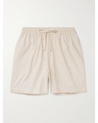 Kardo - Olbia Straight-leg Cotton Drawstring Shorts - Lyst
