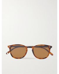 Garrett Leight - Kinney Round-Frame Tortoiseshell Acetate Sunglasses - Lyst