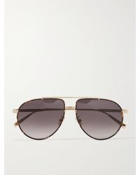 Dior - Diorblacksuit Au Aviator-style Tortoiseshell Acetate And Gold-tone Sunglasses - Lyst