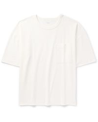 Lemaire - Oversized Cotton And Linen-blend Jersey T-shirt - Lyst