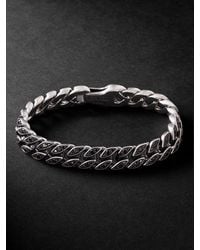 David Yurman - Sterling Diamond Chain Bracelet - Lyst