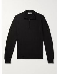 John Smedley - Tapton Slim-Fit Merino Wool Half-Zip Sweater - Lyst
