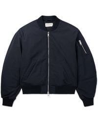 Officine Generale - Javier Padded Woven Bomber Jacket - Lyst