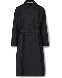 AURALEE - Reversible Cotton-blend And Silk-satin Trench Coat - Lyst
