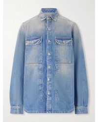 Rick Owens - Distressed Denim Overshirt - Lyst