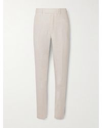 Kingsman - Straight-leg Linen Suit Trousers - Lyst