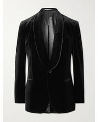 MR P. - Slim-Fit Shawl-Collar Cotton-Velvet Tuxedo Jacket - Lyst