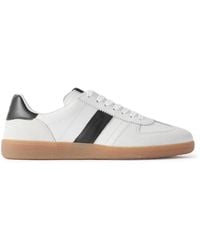 Tom Ford - Archer Suede-Trimmed Leather Sneakers - Lyst