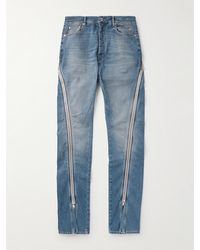 Rick Owens - Bolan Banana weit geschnittene Jeans aus gewachstem Denim mit Reißverschlüssen - Lyst
