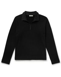 スウェット・トレーナー [The Row] Shai Sweater in Virgin Wool and Cotton Shai Sweater Tan in Virgin Wool and Cotton – The Row