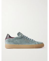 Paul Smith - Leather-trimmed Suede Sneakers - Lyst