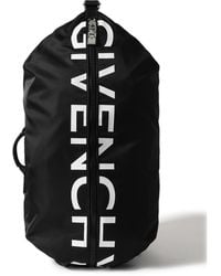 Givenchy - G-zip Leather-trimmed Logo-print Shell Backpack - Lyst