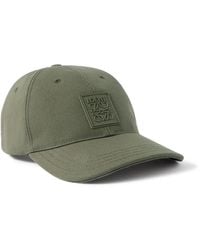 Loewe - Logo-appliquéd Cotton-canvas Baseball Cap - Lyst