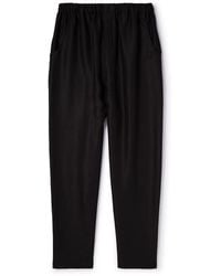 Saint Laurent - Tapered Shell Trousers - Lyst