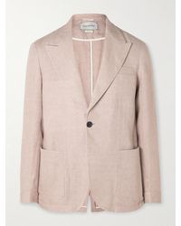 Oliver Spencer - Laurel Unstructured Herringbone Linen Suit Jacket - Lyst