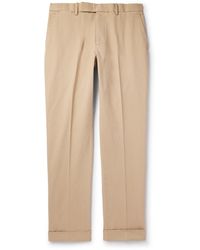 Polo Ralph Lauren - Straight-leg Cotton-blend Twill Suit Trousers - Lyst