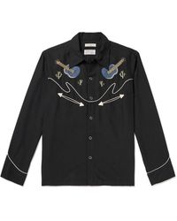 Nudie Jeans - Gonzo Embroidered Lyocell Western Shirt - Lyst