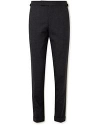 Tom Ford - O'connor Slim-fit Checked Wool Trousers - Lyst