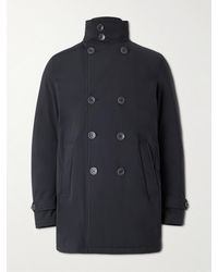 Herno - Double-Breasted Padded Stretch-Shell Down Peacoat - Lyst