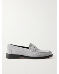 VINNY'S - Yardee Suede Penny Loafers - Lyst