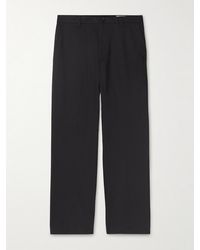 NN07 - Paw 1089 Straight-Leg Cotton-Blend Twill Trousers - Lyst