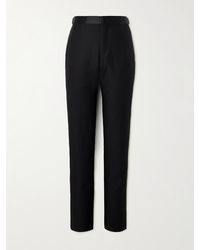 Tom Ford - Straight-leg Wool And Silk-blend Tuxedo Trousers - Lyst