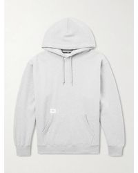WTAPS - Aon Logo-Appliquéd Cotton-Jersey Hoodie - Lyst