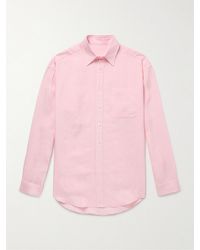 Anderson & Sheppard - Linen Shirt - Lyst