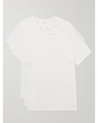 Calvin Klein - Three-pack Cotton-jersey T-shirts - Lyst