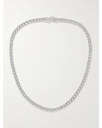 Tom Wood - Frankie Rhodium-plated Chain Necklace - Lyst