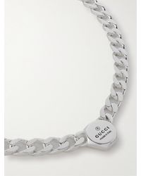 Gucci - Sterling Silver Chain Necklace - Lyst