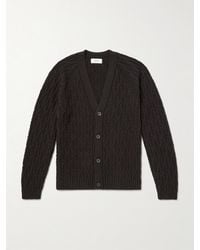 MR P. - Cable-Knit Wool Cardigan - Lyst