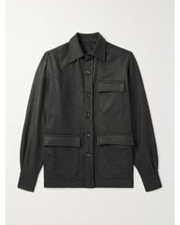 De Petrillo - Wool And Cashmere-blend Overshirt - Lyst