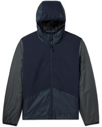 Aspesi - Tang Hooded Padded Ripstop And Shell Jacket - Lyst