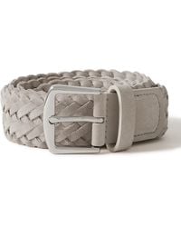 Loro Piana - 4Cm Woven Suede Belt - Lyst