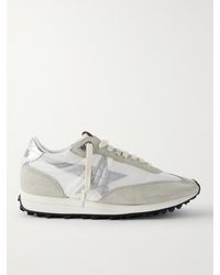 Golden Goose - Marathon Leather And Suede-trimmed Nylon Sneakers - Lyst