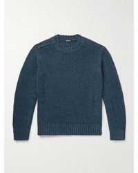ZEGNA - Cashmere, Linen And Cotton-Blend Sweater - Lyst