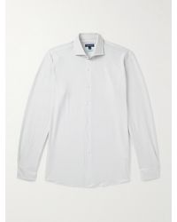 Peter Millar - Excursionist Flex Slim-Fit Striped Cotton-Blend Shirt - Lyst