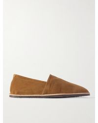 Brunello Cucinelli - Suede Slippers - Lyst