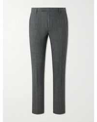 Sunspel - Straight-Leg Pleated Linen Suit Trousers - Lyst