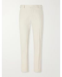 Brioni - Straight-Leg Stretch-Cotton Gabardine Trousers - Lyst