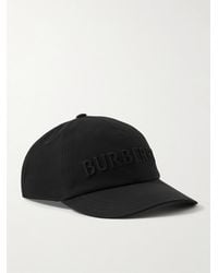 Burberry - Logo-Embroidered Cotton-Twill Baseball Cap - Lyst