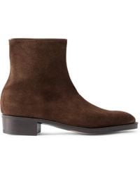 John Lobb - Freddi Suede Boots - Lyst