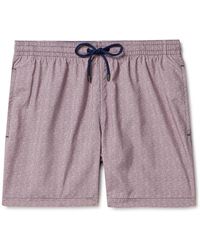 Canali - Straight-leg Mid-length Printed Shell Swim Shorts - Lyst