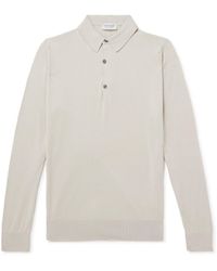 John Smedley - Bradwell Slim-Fit Sea Island Cotton Polo Shirt - Lyst