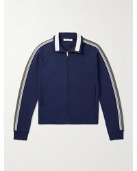 Wales Bonner - Trainingsjacke aus Waffelstrick mit Logostickerei und Streifen - Lyst
