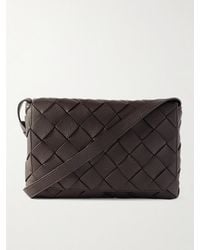 Bottega Veneta - Large Diago Intrecciato Full-Grain Leather Messenger Bag - Lyst